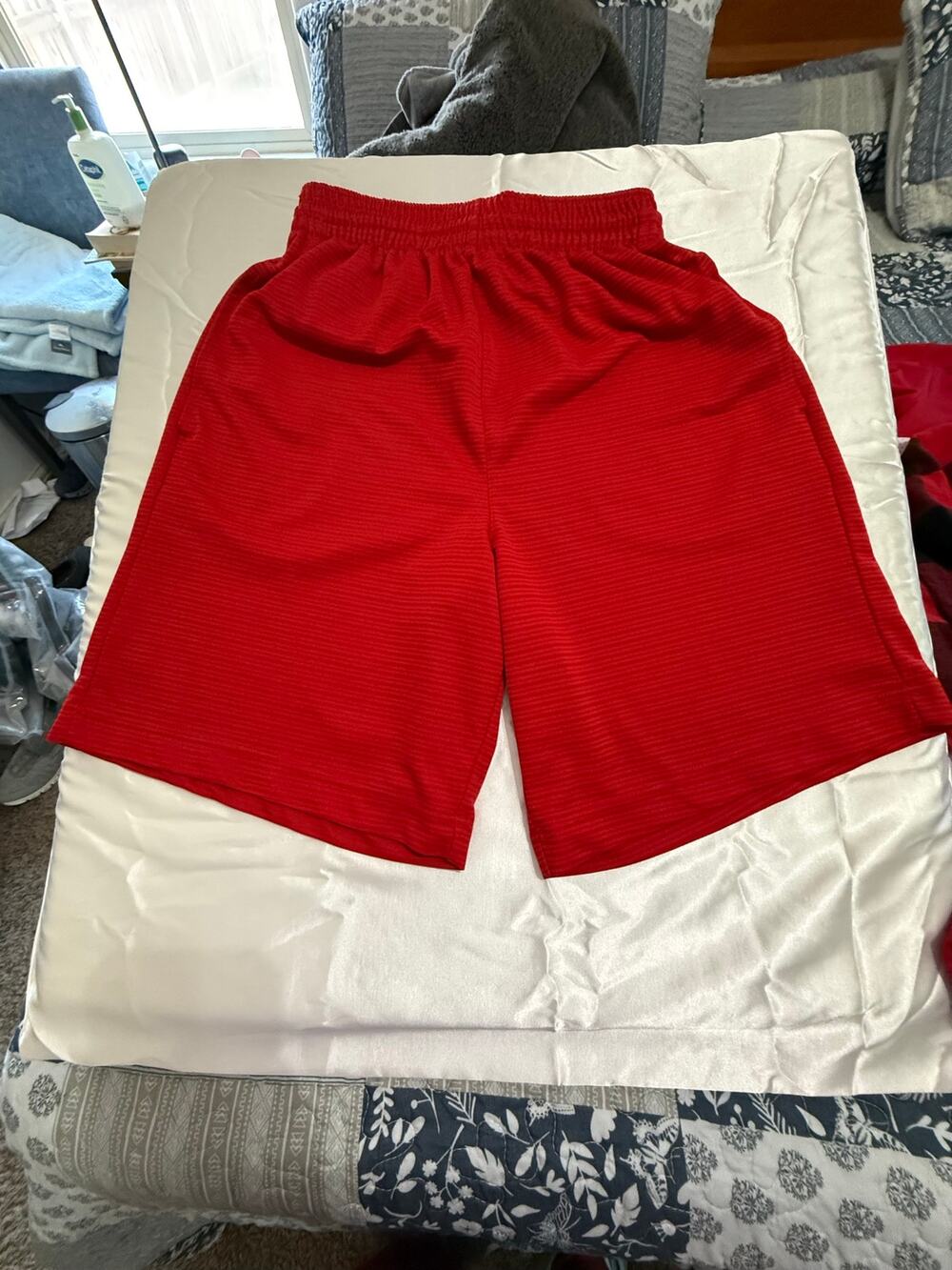 BCG Boy's Size Small Red Athletic Mesh Training Basketball Shorts